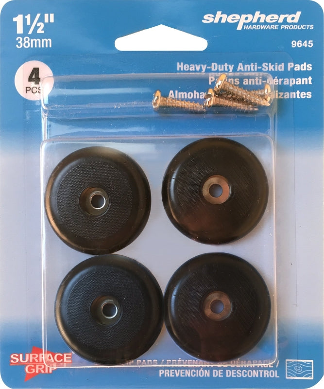 Shepherd Hardware SURFACE GRIP Series 9645 Gripper Pad, 75 lb, Black