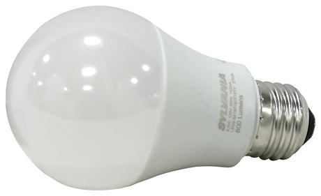 Sylvania 73888 LED Bulb, 120 V, 800 Lumens, 8.5 W, A19 Lamp, 60 W Equivalent, E26 Lamp Base, Frosted