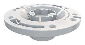 Oatey 43507 Closet Flange, 2.36 in W Dimensions, 3 in Connection, PVC, White, For: Most Toilets