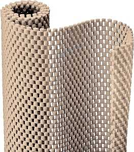 Con-Tact 04F-C6L59-06 Ultra Grip Liner, 4 ft L, 12 in W, Foam/PVC, Taupe