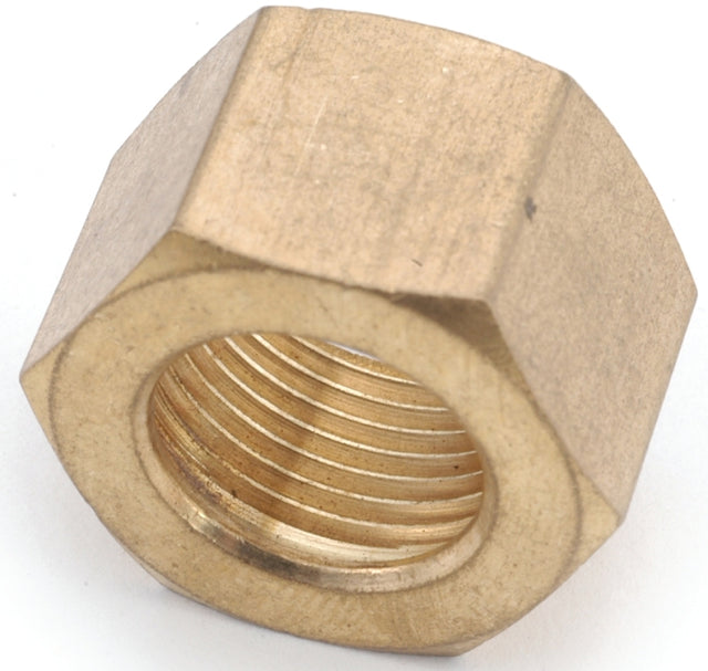 Anderson Metals 750061-14 Nut, 7/8 in Dia, Compression, Brass, Pack of 10