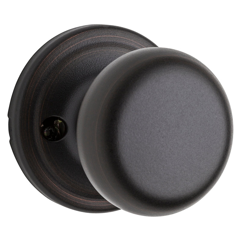 Kwikset Signature Series 720H 11PRCAL/RCSBX Passage Knob, Hancock, Mushroom, Zinc, 2-1/4 in Strike