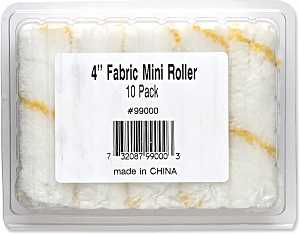 Whizz 99000 Roller Cover, 1/2 in Thick Nap, 4 in L, Fabric Cover