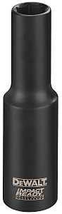 DEWALT IMPACT READY DW22962 Impact Socket, 1-1/8 in Socket, 1/2 in Drive, Square Drive, 6-Point, Steel, Black Oxide