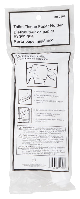 ProSource PMB-001-3L Toilet Paper Roller, Plastic