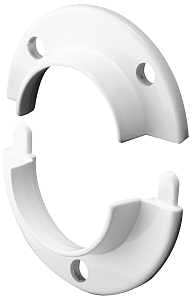 Prime-Line N 7050 Closet Pole Socket, For: 1-3/8 in Closet Pole, Zinc, White