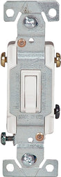 Eaton Wiring Devices C1303-7W Toggle Switch, 15 A, 120 V, 6-20R, Polycarbonate Housing Material, Gray