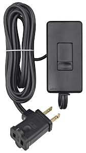 Leviton TBL03-10E Tabletop Dimmer, 120 VAC, 150 W LED and CFL Rating, 300 W Incandescent, Black