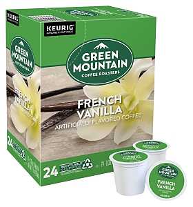 Keurig 5000330112 K-Cup Pod, French Vanilla, Yes Caffeine, Light Roast Box, Pack of 4