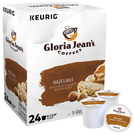 Keurig 5000330068 K-Cup Pod, Hazelnut, Yes Caffeine, Medium Roast Box, Pack of 4