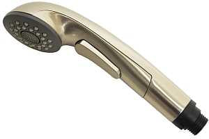 Danco 10409 Spray Head, 1/2-14 Connection, NPSM, Plastic, Brushed Nickel