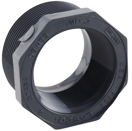 IPEX 036669 Reducer Bushing, 2 x 1-1/2 in, MNPT x FNPT, PVC, SCH 80 Schedule, 400, 470 psi Pressure