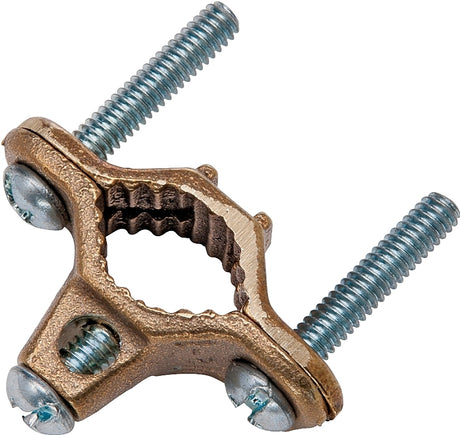 Pro-Flex PFBC-CDEA Bonding Clamp, For: 3/4 in, 1 in, 1-1/4 in CSST Fittings, 1-1/4 to 2 in Black Pipes, Bronze