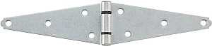 National Hardware N128-322 Strap Hinge, 2.43 in W Frame Leaf, Steel, Screw Mounting, 20 lb