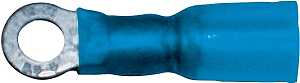 Calterm 65710 Ring Terminal, 16 to 14 AWG Wire, Copper Contact, Tin, Blue, 10/PK