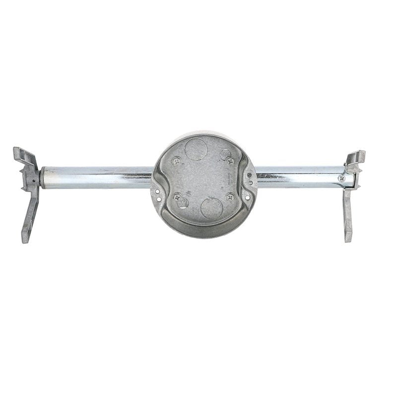 Raco 937 Fan Box, 14 in W, 2-4/5 in D, 4-3/4 in H, 2-Knockout, Steel