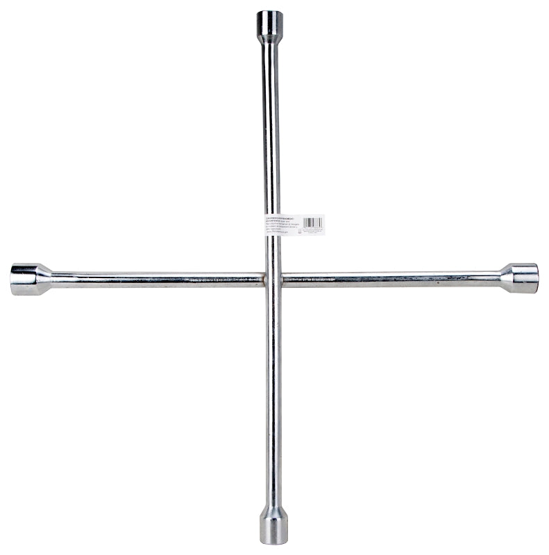ProSource JL-AT-TGCW10133L Lug Wrench, Hex Socket, 17, 19, 21 and 23 mm Socket, 20 in L, Carbon Steel, Chrome