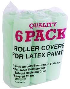 Linzer RC 139 Roller Cover, 3/8 in Thick Nap, 9 in L, Polyester Cover, 12/PK