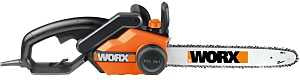 Worx WG304.1 Chainsaw, 15 A, 120 V, 18 in L Bar/Chain, 3/8 in Bar/Chain Pitch, Oregon Chain
