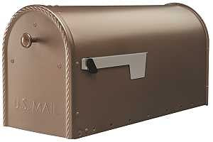 Gibraltar Mailboxes Edwards EM160VB0 Series Mailbox, Venetian Bronze, 1475 cu-in Capacity, Steel, Powder-Coated