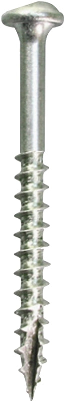 Kreg SML-C150 - 100 Pocket-Hole Screw, #8 Thread, 1-1/2 in L, Square Drive, Coarse Thread, Maxi-Loc Head, Carbon Steel