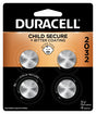 Duracell DL2032B4PK Button Cell Battery, 3 V Battery, 210 mAh, 2032 Battery, Lithium