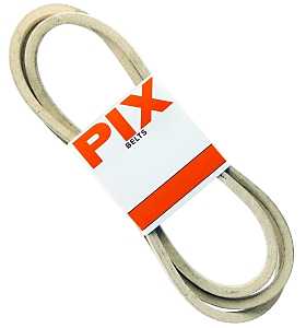 PIX P-9540280 Replacement V-Belt, 5/8 in W, White, 36 in, 38 in, 42 in, 46 in, 50 in Deck
