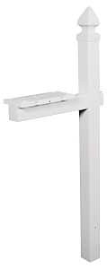 Gibraltar Mailboxes WP000W01 Mailbox Post, 22.7 in L, 6 in W, 57 in H, PVC