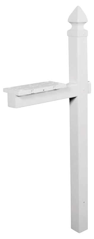 Gibraltar Mailboxes WP000W01 Mailbox Post, 22.7 in L, 6 in W, 57 in H, PVC