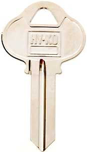 Hy-Ko 11010S1 Key Blank, Brass, Nickel, For: Sargent Cabinet, House Locks and Padlocks, S1 Key Number, Pack of 10