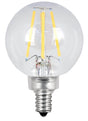 Feit Electric BPG1640/927CA/FIL/2 LED Lamp, Globe, 350 Lumens, 3.8 W, G16-1/2 Lamp, 40 W Equivalent, E12 Lamp Base