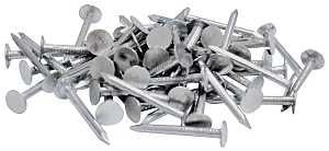 ProFIT 0069158 Hand Drive Roofing Nail, 2-1/2 in L, Flat Head, 11 ga, Steel