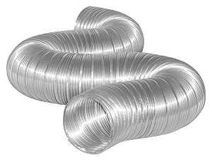 Dundas Jafine MFX68X Semi-Rigid Duct, 6 in Dia, 8 ft L, Aluminum