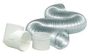 Dundas Jafine MFX48D2DZW Dryer to Duct Connector Kit, Aluminum/Plastic