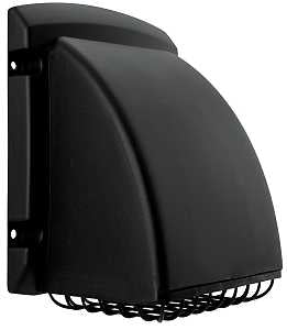 Dundas Jafine ProMax PROFESSIONAL Series PMH4BLKXZ Exhaust Hood, Plastic Hood, Black Hood, 4 in Duct