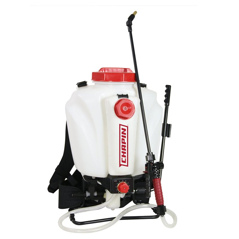 Chapin 63950 Backpack Sprayer, 4 gal Tank, Polyethylene Tank, 48 in L Hose, Adjustable Nozzle