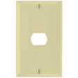 Legrand K1I Wallplate, Standard-Size, 4-1/2 in L, 2-3/4 in W, 1-Gang, Thermoset, Ivory