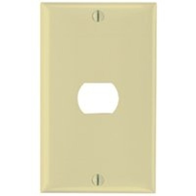 Legrand K1I Wallplate, Standard-Size, 4-1/2 in L, 2-3/4 in W, 1-Gang, Thermoset, Ivory