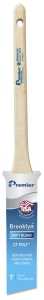 Premier Brooklyn 17279 Paint Brush, 1 in W, Thin Angle Sash Brush, 2-1/8 in L Bristle, Polyester Bristle