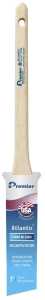 Premier Atlantic 17320 Paint Brush, 1 in W, Thin Angle Sash Brush, 2-3/16 in L Bristle, Nylon/Polyester Bristle