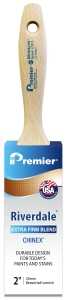 Premier Riverdale 17271 Paint Brush, 2 in W, Beavertail Varnish Brush, 2-11/16 in L Bristle, Chinex Bristle