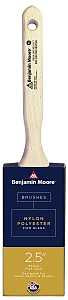 Benjamin Moore U61925-017 Paint Brush, Firm Brush, 2-15/16 in L Bristle, Nylon/Polyester Bristle, Flat Sash Handle