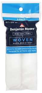 Benjamin Moore U66303-018 Woven Mini Roller Cover, 3/8 in Thick Nap, 6-1/2 in L