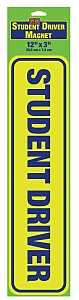 Hy-Ko MAG-SD01 Magnetic Sign, Student Driver, 12 in L x 3 in W in Dimensions