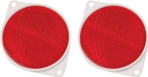Hy-Ko CDRF-3R Carded Reflector, Bracket Mounting, 9.63 in L Post, Red Reflector