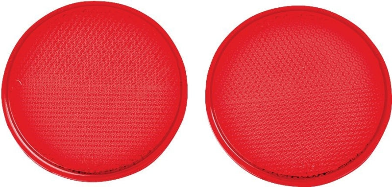 Hy-Ko CDRF-4R Carded Reflector, Press-On Mounting, 9.63 in L Post, Red Reflector