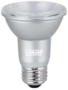 Feit Electric PAR20DM/950CA LED Lamp, 450 Lumens, 5 W, PAR20 Lamp, 50 W Equivalent, E26 Lamp Base