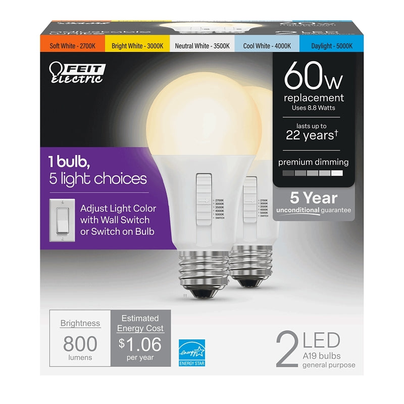 BULB LED DIM A19 6-WAY 60W