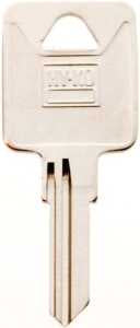 Hy-Ko 11010TM4 Key Blank, Brass, Nickel, For: Trimark Cabinet, House Locks and Padlocks, TM4 Key Number, Pack of 10