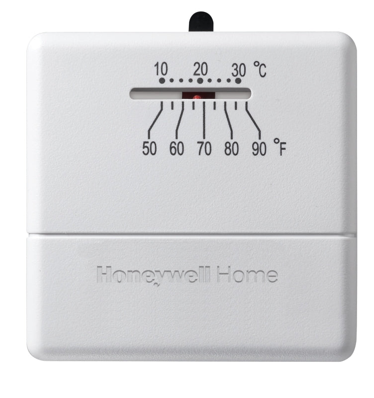 Honeywell CT30A Non-Programmable Thermostat, 50 deg F, 3.12 in W x 0.88 in D Dimensions